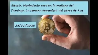 Bitcoin. Movimiento raro en la mañana del Domingo. La semana dependerá del cierre de hoy.