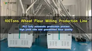 Ecuador 100-ton per day wheat flour milling line/Flour grinding equipment. #flourmill