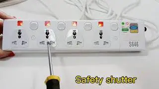 4 way universal power strip with individual switches