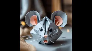 How to Make an Origami Mouse Face | Easy Paper Mouse Tutorial