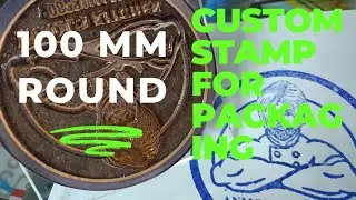 how to make big round Custom Stamp #stampfactory