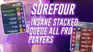 Surefour INSANE STACKED QUEUE ALL PRO PLAYERS | Surefour Highlights #83