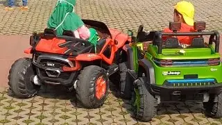 jalan - jalan naik mobil - mobilan odong - di alun - alun cicalengka