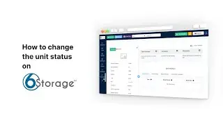 How to change the unit status in 6storage V2 Software