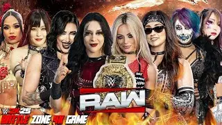WWE RAW - Liv Morgan Raquel Asuka Kairi vs Vaquer Rhea Ripley Iyo Sky Bianca - WWE 2K25 3 Feb 2026