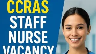 CCRAS Staff Nurse Vacancy 2025 | Apply Now for Central Govt Nursing Job Near You #StaffNurse #CCRAS