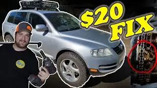 How I fixed this V8 Touareg timing chain cheap