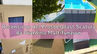 Recensione del Prosperplast Scatola da Giardino Multifunzione Woodebox (280L, Antracite)
