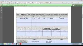SBA Loan - Preparing Personal Financial Statement