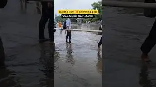 Patna junction, Budhha Park Heavy rain 🌧️☔#patna #rain #barish