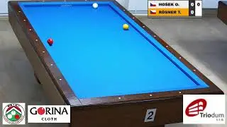 Czech league | 3-cushion | D2 | 4th round | Miroslav Uher v Tomáš Rösner