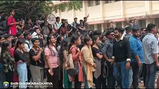 Samvid 2024 Poster Launch Flash Mob at Shri Shankaracharya Professional University, Bhilai
