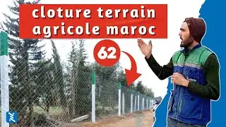 Installation d’une clôture pour terrain agricole avec poteaux en béton armé et grillage