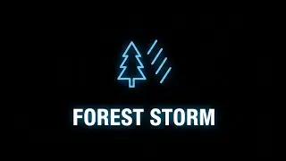 Forest Rainstorm & Wind Howling | Heavy Nature Rain | Black Screen Saver