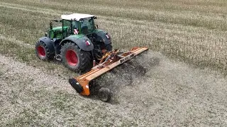 FENDT 826 mit ein BERTI Mulcher (6 Meter) / Mulchen 2024 /4K