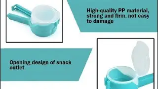 Set Snack Sealing Clip Plastic Fresh Keeping Sealer Clamp Food Saver Travel Kitchen Accessories Seal