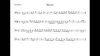 J S Bach Łatwe Utwory Musette puzon