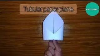 How to make the a unique tubular paper plane , Best jet fastest flying plane super longest plane 🤩✈️
