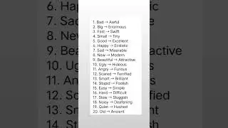 20 Words for ۔۔۔#english #words #ielts #exam #css #pms #ppsc #upsc #upscexam #vocabulary #viral