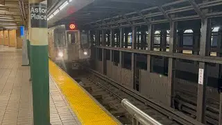 IRT Lexington Avenue Line: 4/5 Express and 6 Local trains at Astor Place (R62A,R142/A