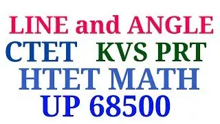 Line and angle| kvs prt 2018| Htet 2018| up 68500