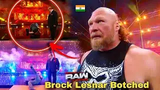 Brock Lesnar By Mistake Botched So Amazing Ending | WWE Raw highlights Wrestle Mera