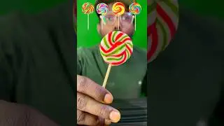 Watermelon kiwi watermelon lollipop mukbang asmr