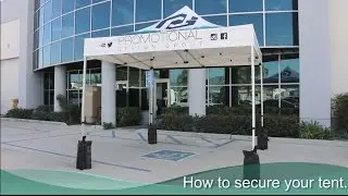 How to Secure Your Canopy Tent using Sand Bags or Stakes