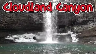 Cloudland Canyon Hiking FROZEN Waterfall Trail Park Rising Fawn Georgia