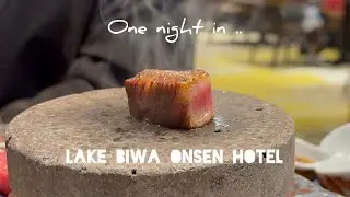 Staying at Lake Biwa | Onsen Hotel with Private Open-Air Bath I ASMR #asmr #japan #hotel