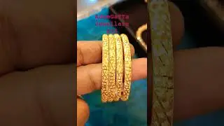 21K Gold 875 4Bangles Set #21k #gold #875 #bangles #bangledesigns #bangles_collection #banglescraft