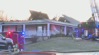 Fire at the Woods Fort Golf Course in Troy, Missouri