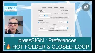 pressSIGN Preferences for Hot Folder processing and closed-loop file output