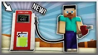 ✔️ Рабочий бензоколонка в Minecraft! (Обновление мода на транспорт)