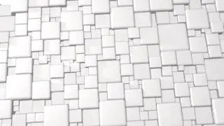 White Abstract Cubes 3d Background In 4k