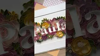 #quilling name Paula 🌸 Tutorial how to make quilled names is available in my store -link in profile