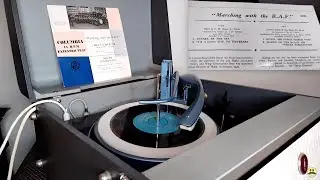 Marching With The R.A.F. ~ H.M. / Central Band of the Royal Air Force 45rpm EP Columbia Vinyl Single