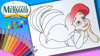 Disney Little Mermaid Coloring Pages For Girls. Disney Princess Coloring Book