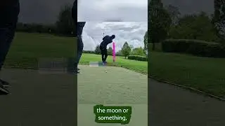 Friend's First Golf Shot In 24-Years: WILD Swing, Incredible Shot!