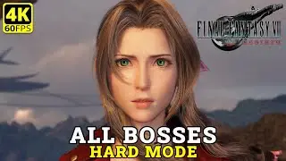 Final Fantasy 7 Rebirth - All Boss Fights (Hard Mode) + Ending | 4K Gameplay Walkthrough