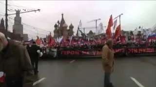 Thousands March in Memory of Slain Putin Rival