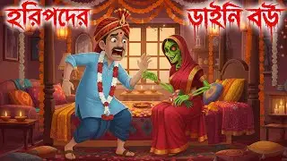 হরিপদের ডাইনি বউ | Haripoder Daini Bou | Nishachor Animation | Notun Bangla Golpo | Bhuter Cartoon