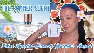 ☀️THE. PERFUME. OF. SUMMER. 2025! New Estée Lauder Bronze Goddess Aegea 🤍💙☀️