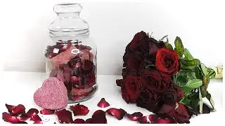 DIY Rychlý a levný dárek na Valentýn: Bomby do koupele RŮŽE/ Srdce | Markéta Venená