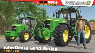 FS25 | John Deere 6010 Series (4 cyl / 6 cyl) - Farming Simulator 25 Mods Review QHD