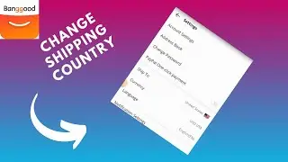 how to change banggood shipping country