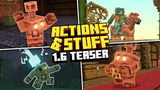 ACTIONS & STUFF 1.6 UPDATE TEASER - Minecraft PE (Bedrock)