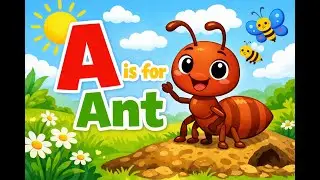 A is for Ant 🐜 | ABC Animals Song With Letter A | Learn Letter A | ZuzuZino