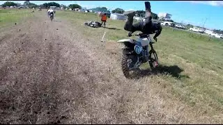 Over-the-bars MX Crash (Cross rutted & Broken Collarbone)