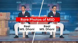 MS. Dhoni Rare Photos Reel & Real Photos